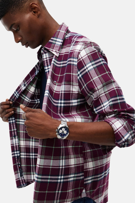 Chemise (manches longues) mauve - TOMMY JEANS
