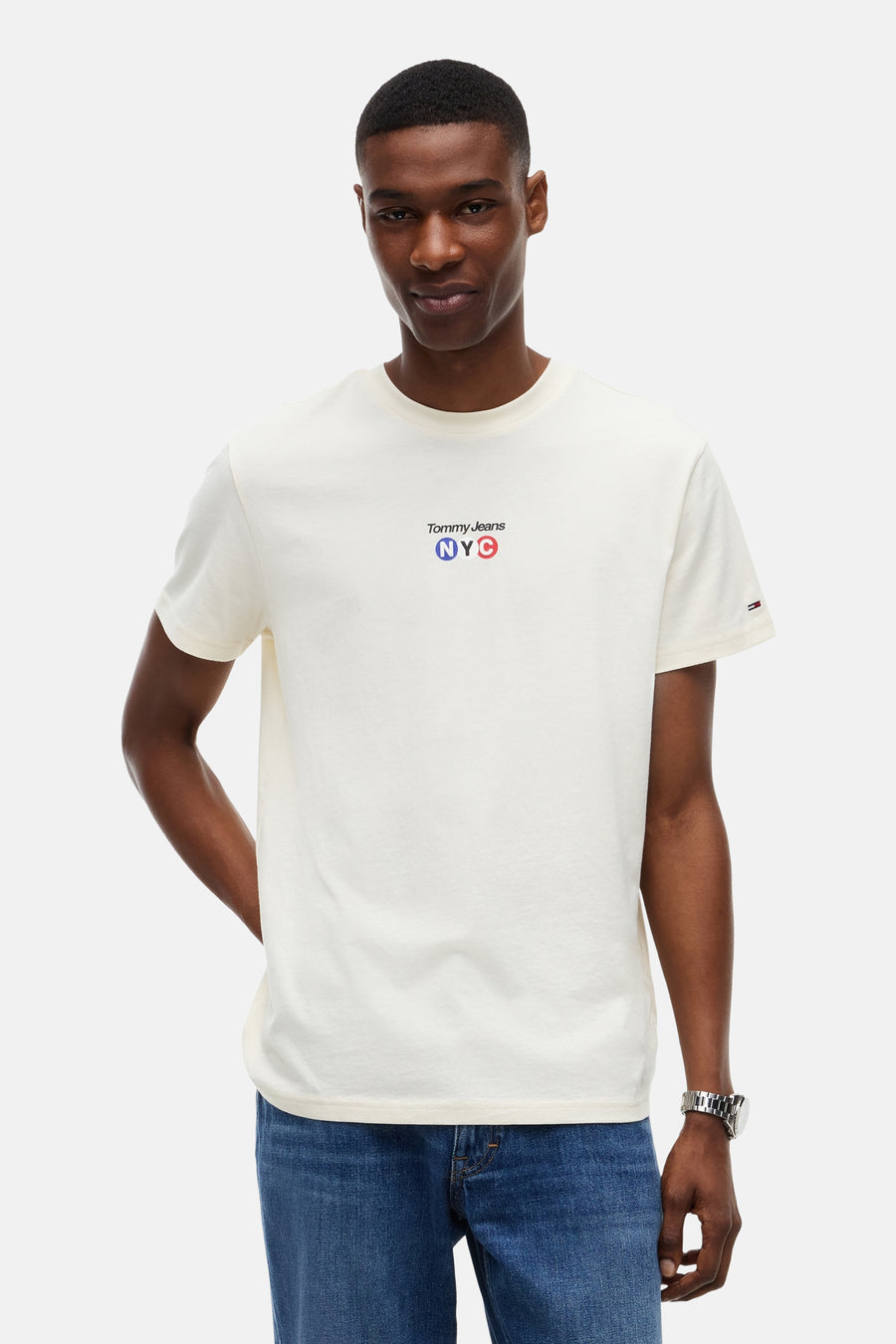 T-shirt (manches courtes) Écru - TOMMY JEANS