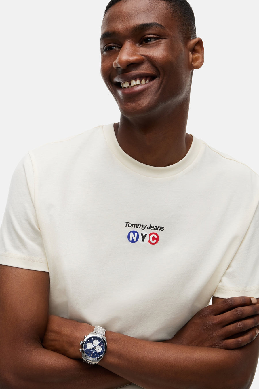 T-shirt (manches courtes) Écru - TOMMY JEANS