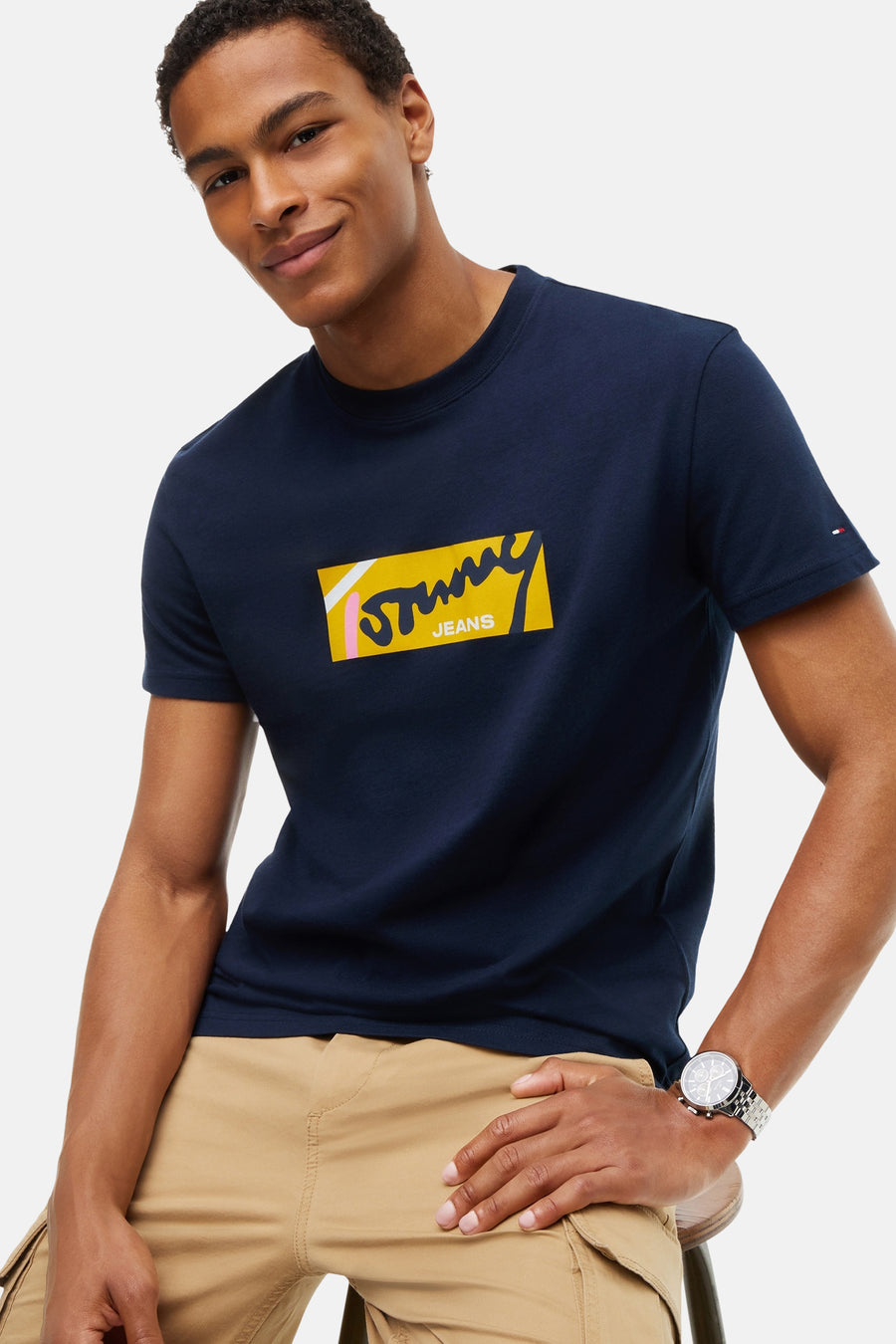 T-shirt (manches courtes) bleu - TOMMY JEANS