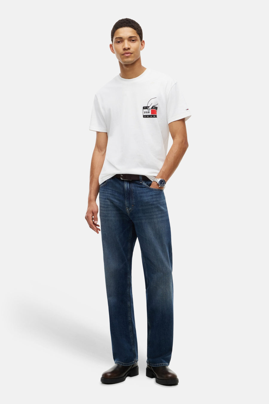 T-shirt (manches courtes) Écru - TOMMY JEANS