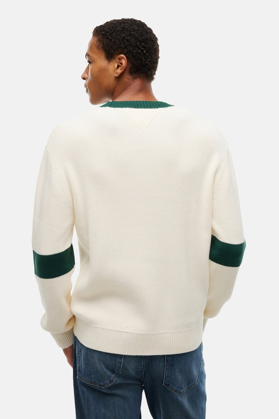 Pull col O beige - TOMMY JEANS