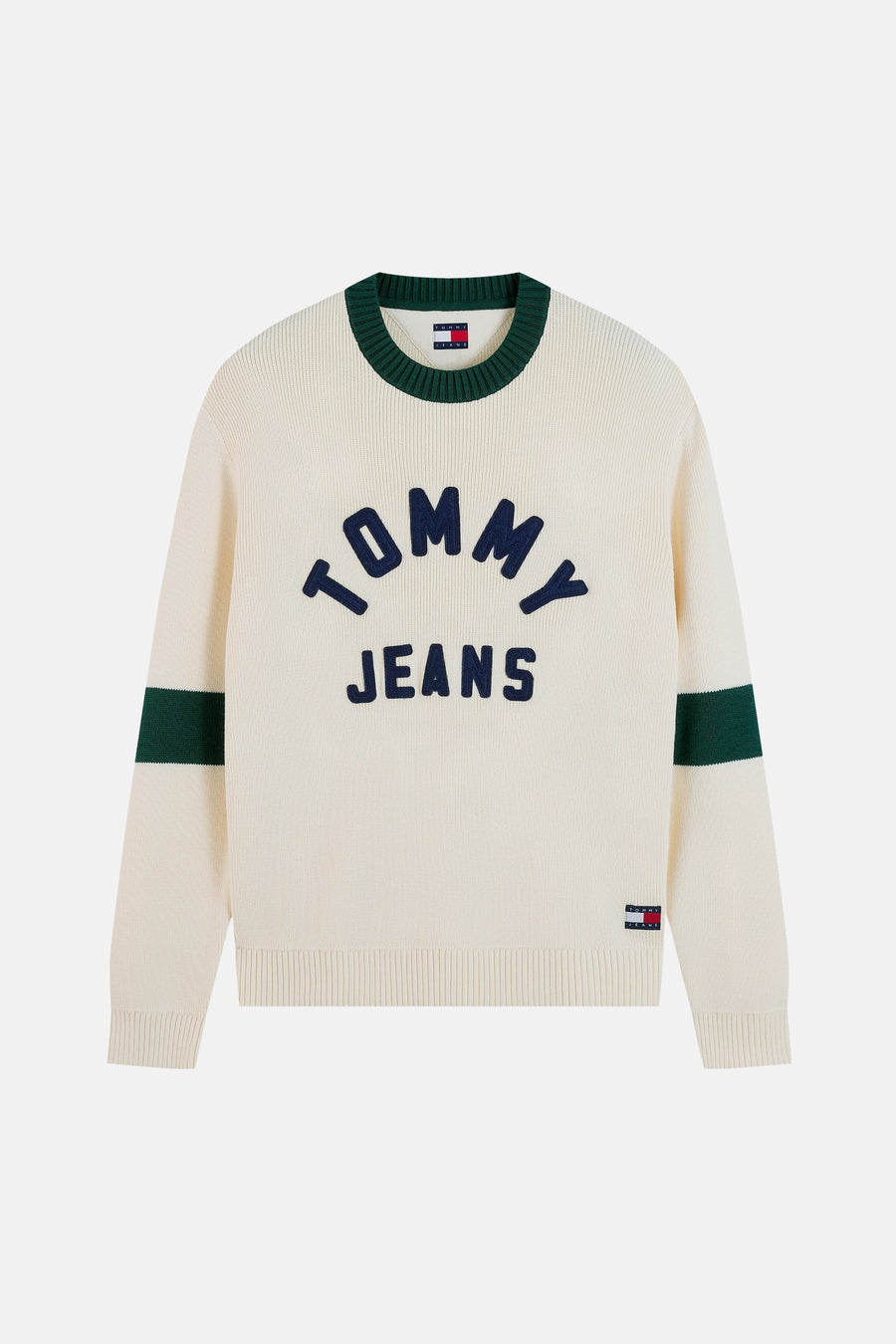 Pull col O beige - TOMMY JEANS