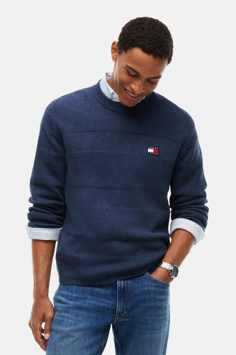 Pull col O - bleu