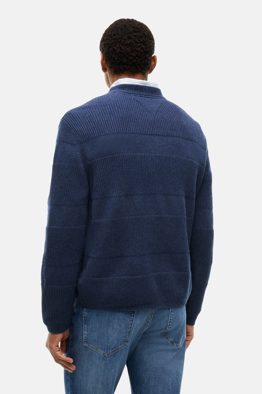 Pull col O - bleu