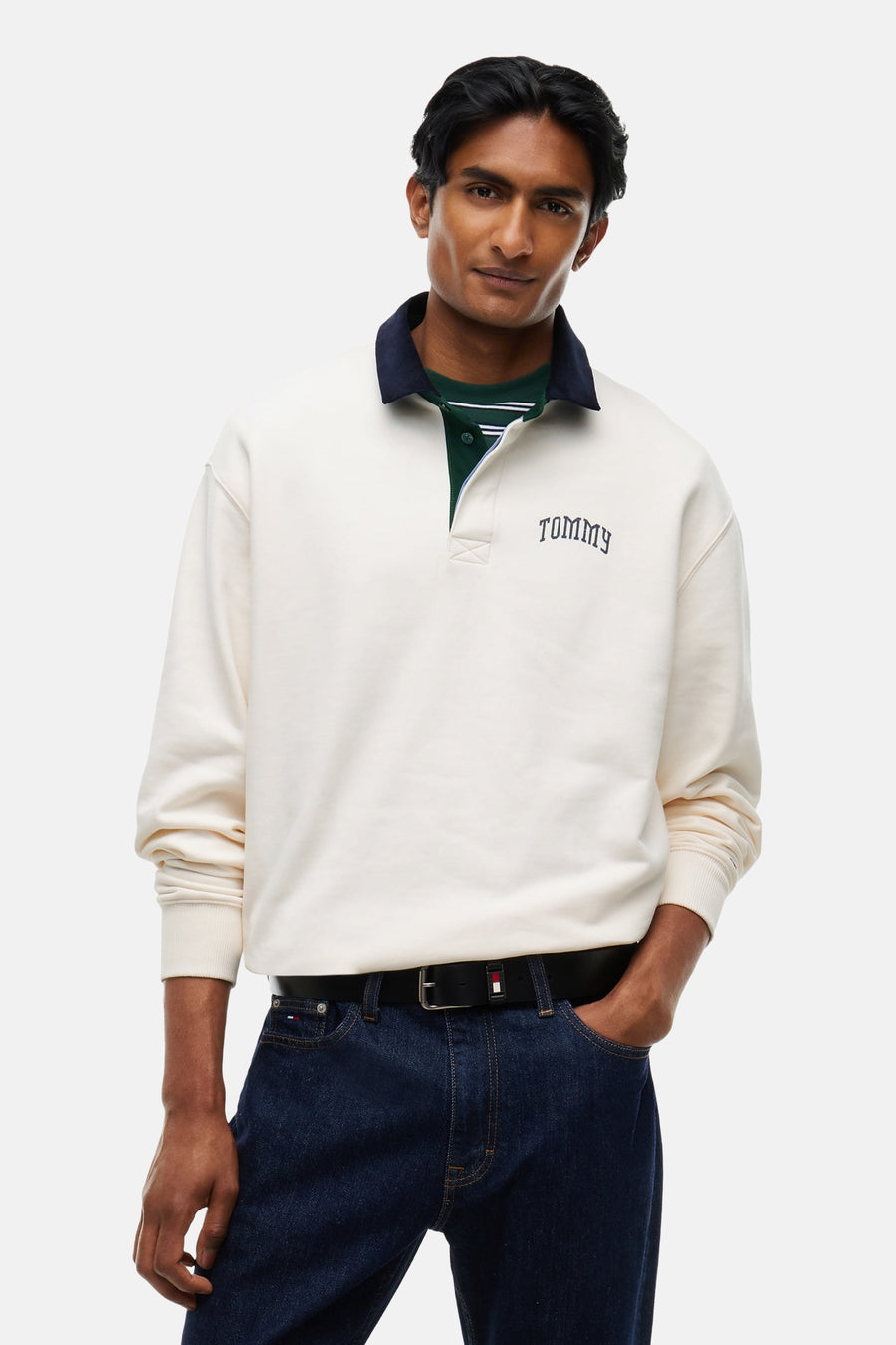 Sweat col O Écru - TOMMY JEANS