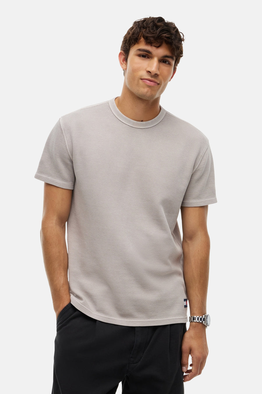 T-shirt (manches courtes) gris - TOMMY JEANS