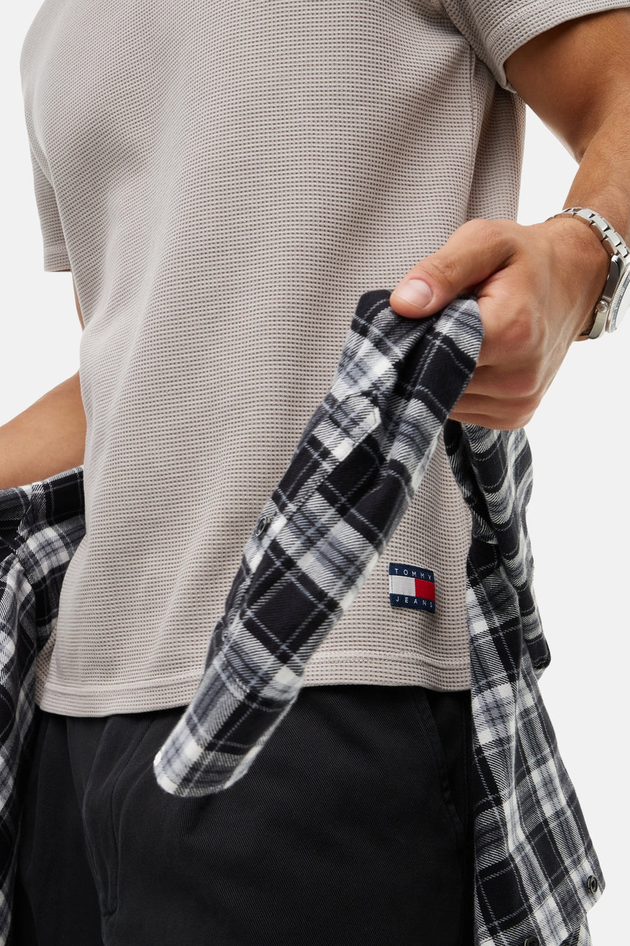 T-shirt (manches courtes) gris - TOMMY JEANS