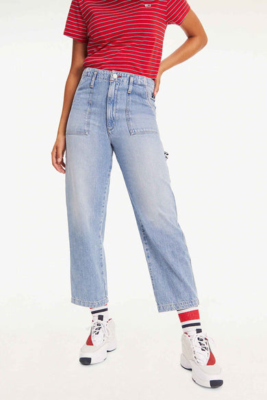Jean &agrave; coupe droite - bleu