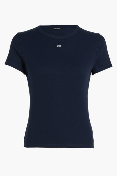 Top uni manche courte Bleu - TOMMY JEANS