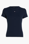 Top uni manche courte Bleu - TOMMY JEANS