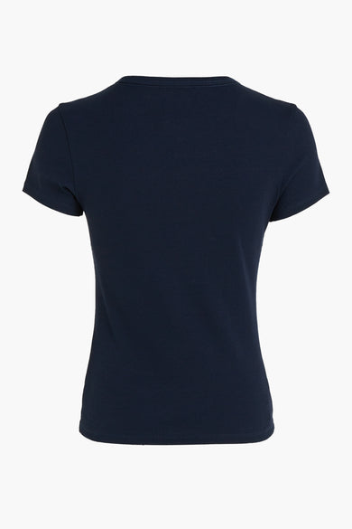 Top uni manche courte Bleu - TOMMY JEANS