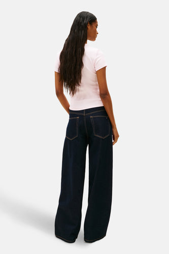 Top uni manche courte rose - TOMMY JEANS - TOMMY JEANS