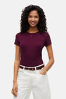 T-shirt à manches courtes - Mauve
