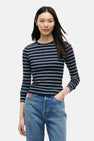 Top uni manche longue bleu - TOMMY JEANS