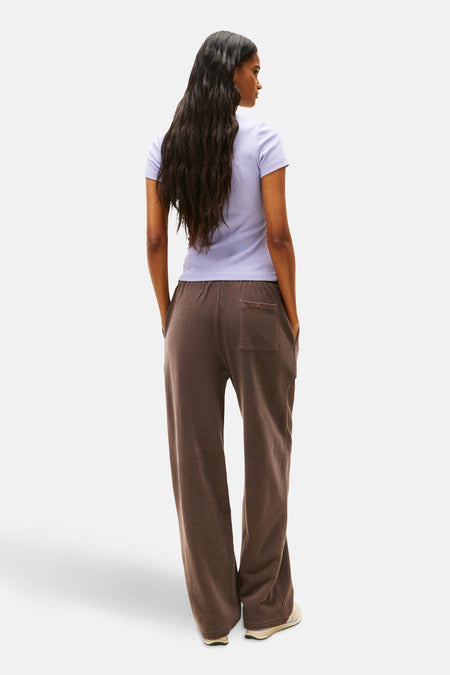 Top uni manche courte mauve - TOMMY JEANS