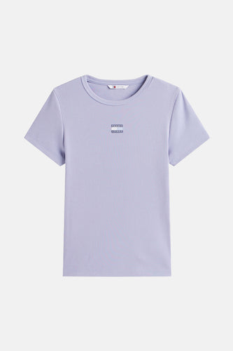 Top uni manche courte mauve - TOMMY JEANS - TOMMY JEANS
