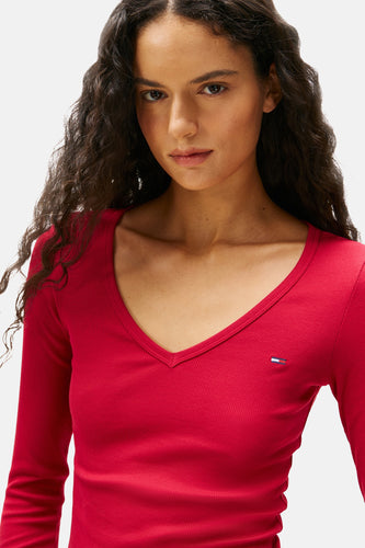 T-shirt à manches longues - rose - TOMMY JEANS