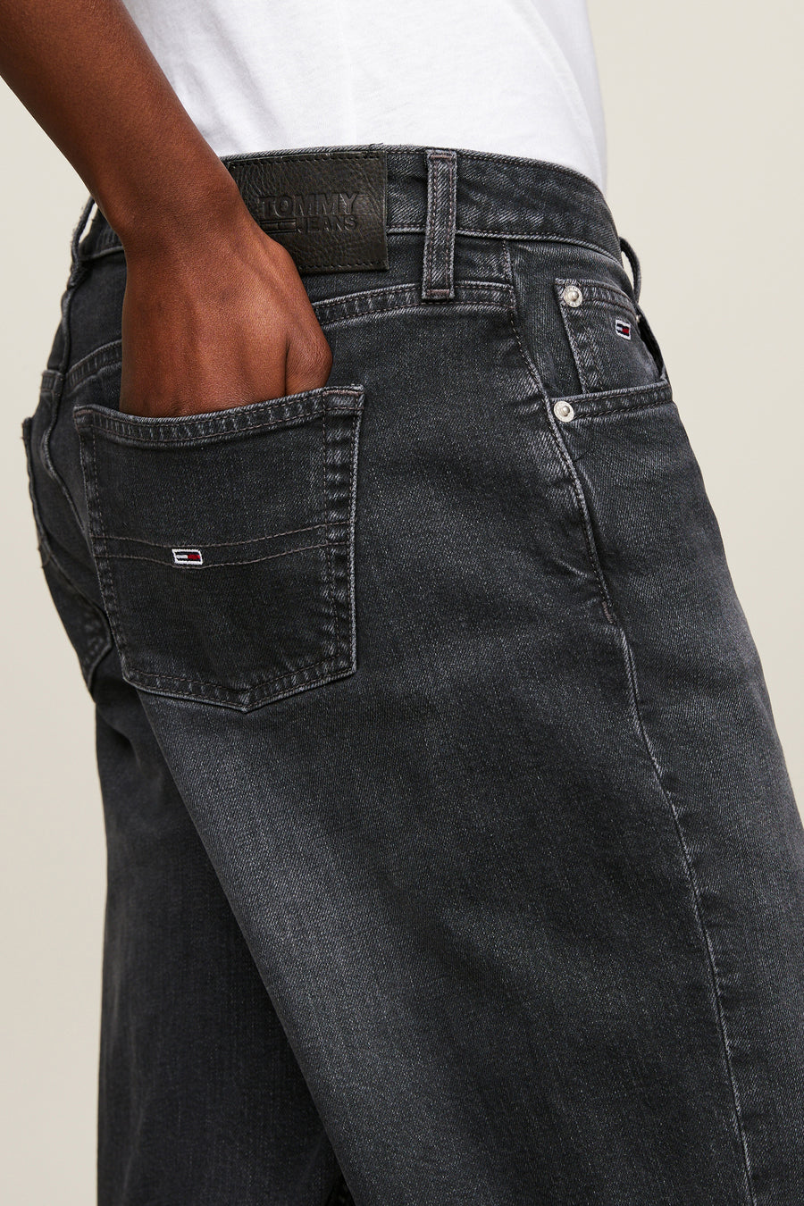 Jeans straight dark grey denim - TOMMY JEANS - TOMMY JEANS - 3