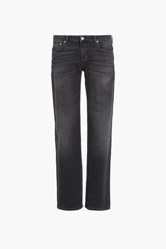 Jean droit en denim gris foncé de Tommy Jeans, avec une coupe classique et un lavage subtil.