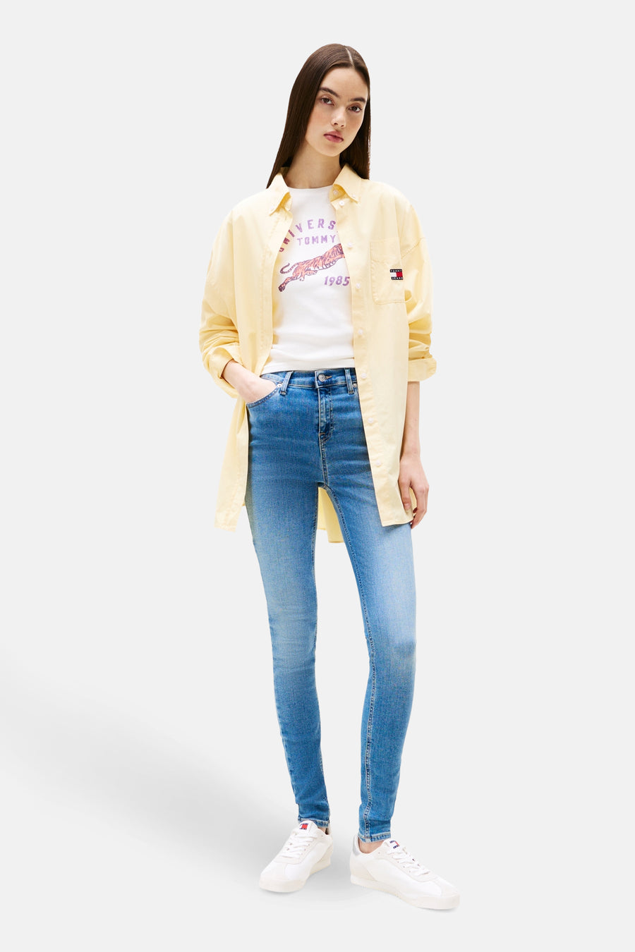 NORA - mid blue denim - TOMMY JEANS