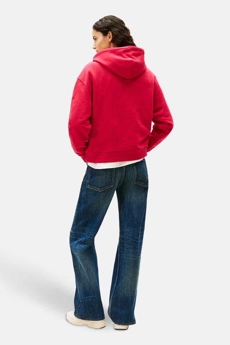 Sweat à capuche - rouge