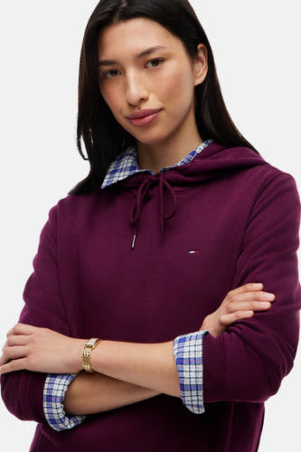 Sweat col O mauve - TOMMY JEANS