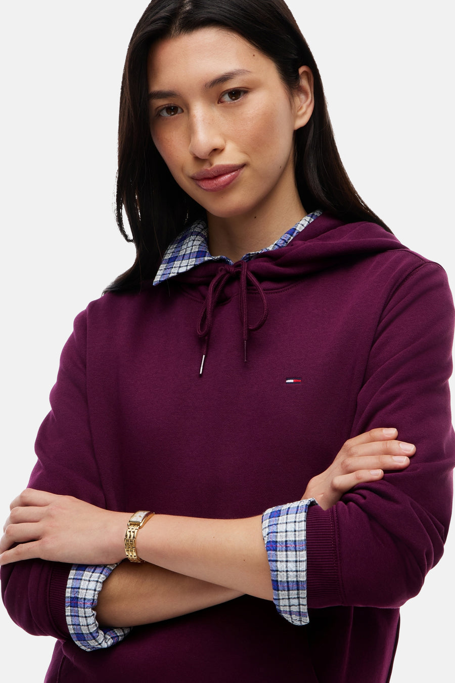 Sweat col O mauve - TOMMY JEANS