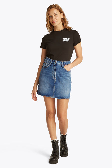Jupe courte Mid blue denim - TOMMY JEANS