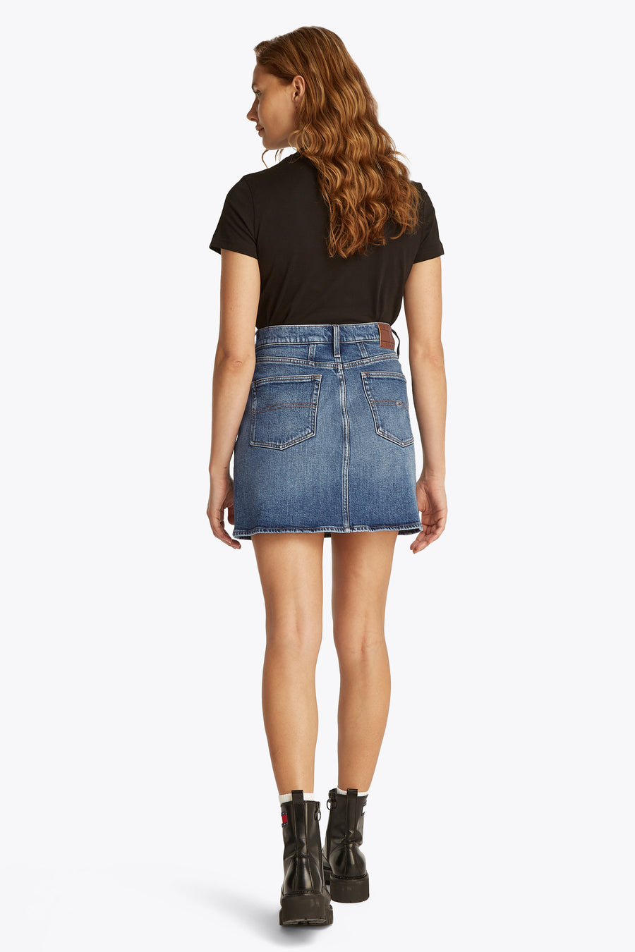 Jupe courte - mid blue denim