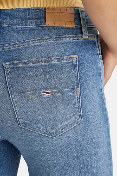 Jeans flared mid blue denim - TOMMY JEANS