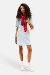 Robes manches courtes Bleu - TOMMY JEANS