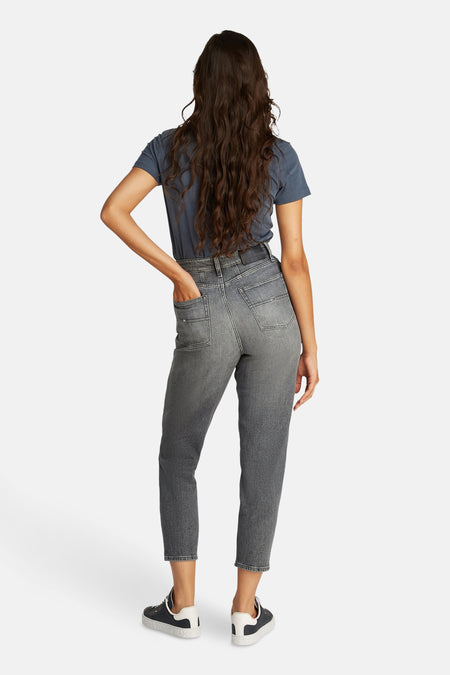 Mom Jeans Mid grey denim - TOMMY JEANS
