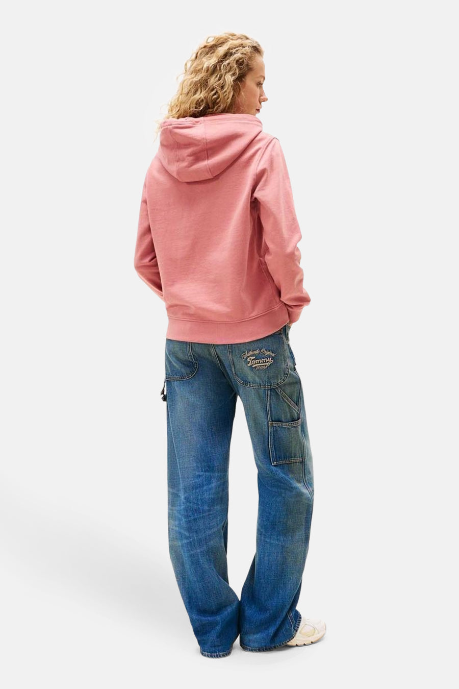 Sweat à capuche - rose - TOMMY JEANS