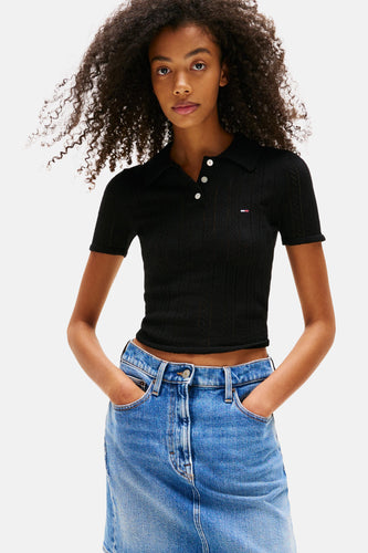 Polo à manches courtes - noir - TOMMY JEANS