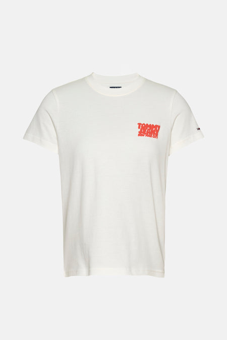 Top uni manche courte Blanc - TOMMY JEANS