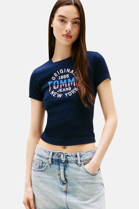 T-shirt (manches courtes) Beige - TOMMY JEANS