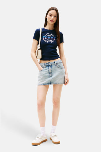 T-shirt à manches courtes - beige - TOMMY JEANS