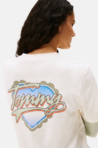 T-shirt à manches courtes - Blanc - TOMMY JEANS