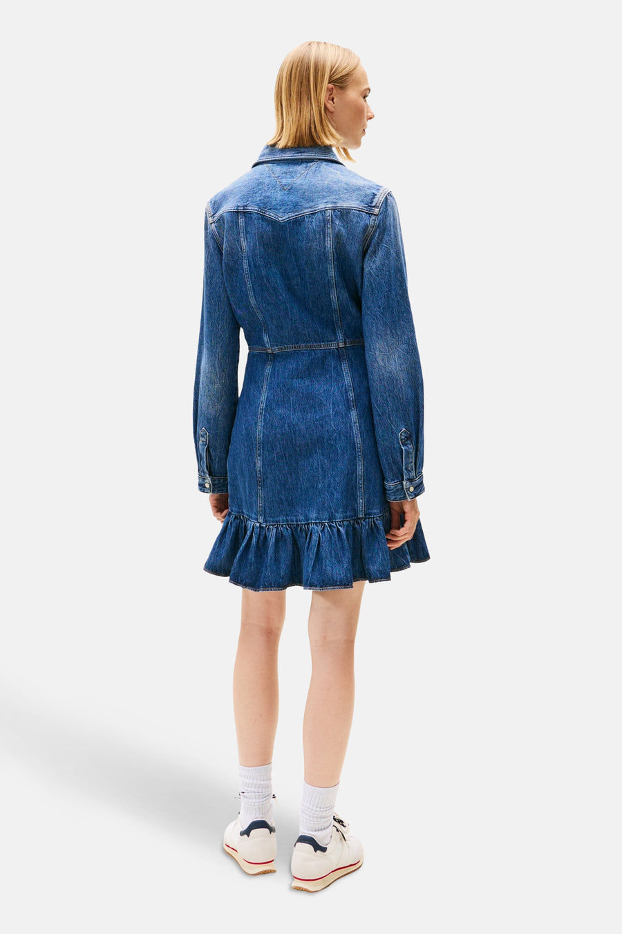 Robe à manches longues - dark blue denim - TOMMY JEANS