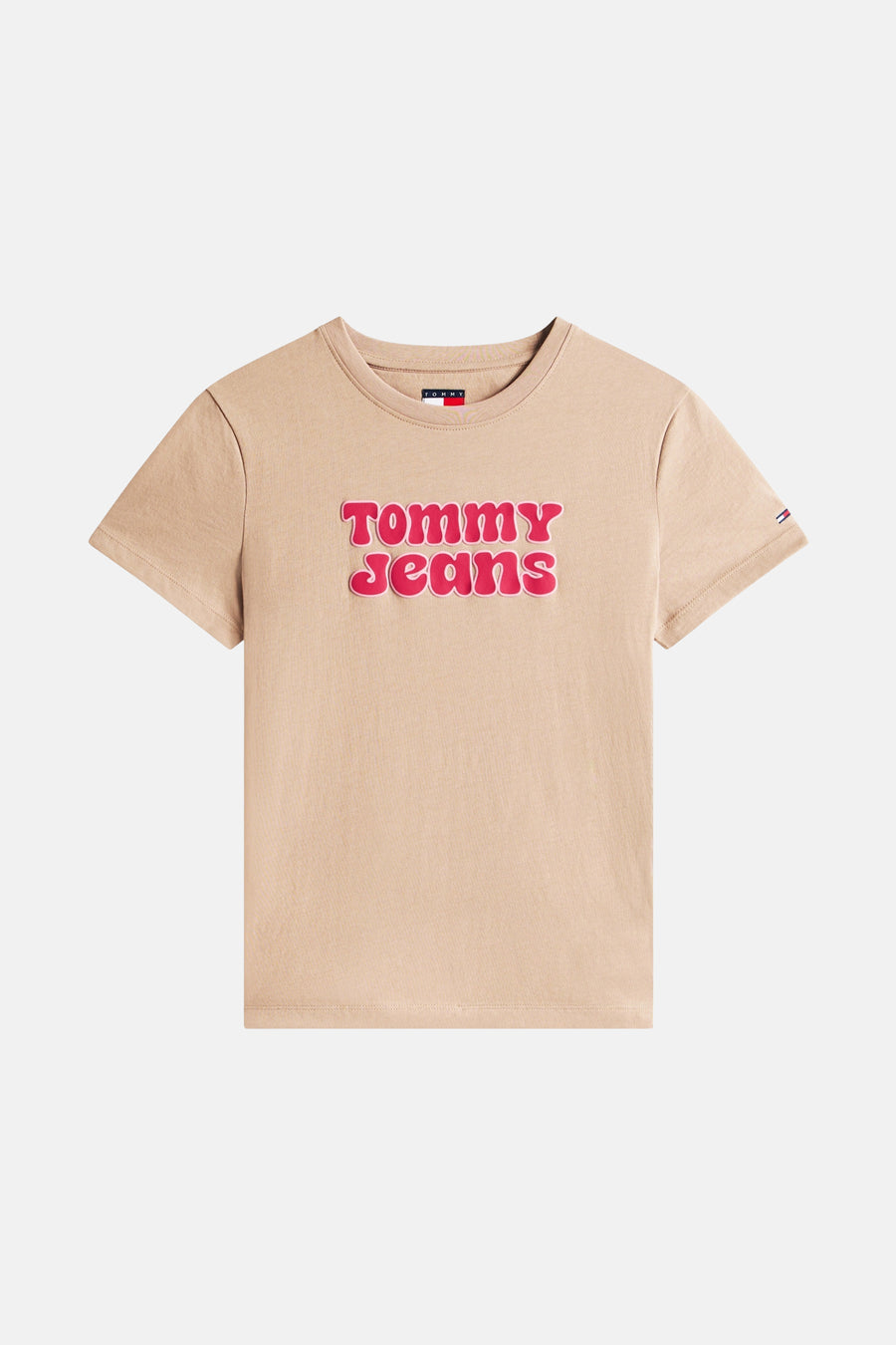 T-shirt à manches courtes - beige - TOMMY JEANS