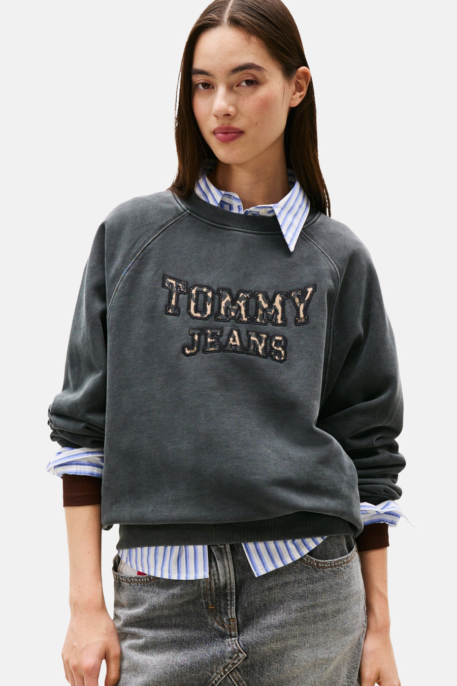 Sweat - Gris - TOMMY JEANS