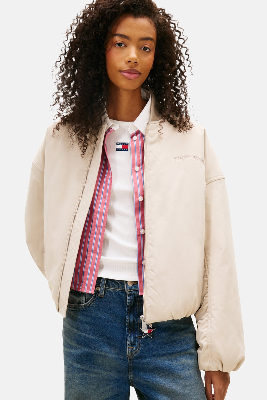 Veste courte beige - TOMMY JEANS - TOMMY JEANS - 1