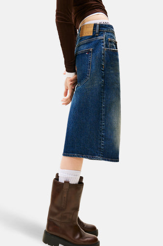 Short - dark blue denim - TOMMY JEANS