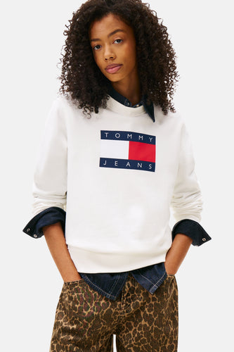 Sweat col O beige - TOMMY JEANS - TOMMY JEANS