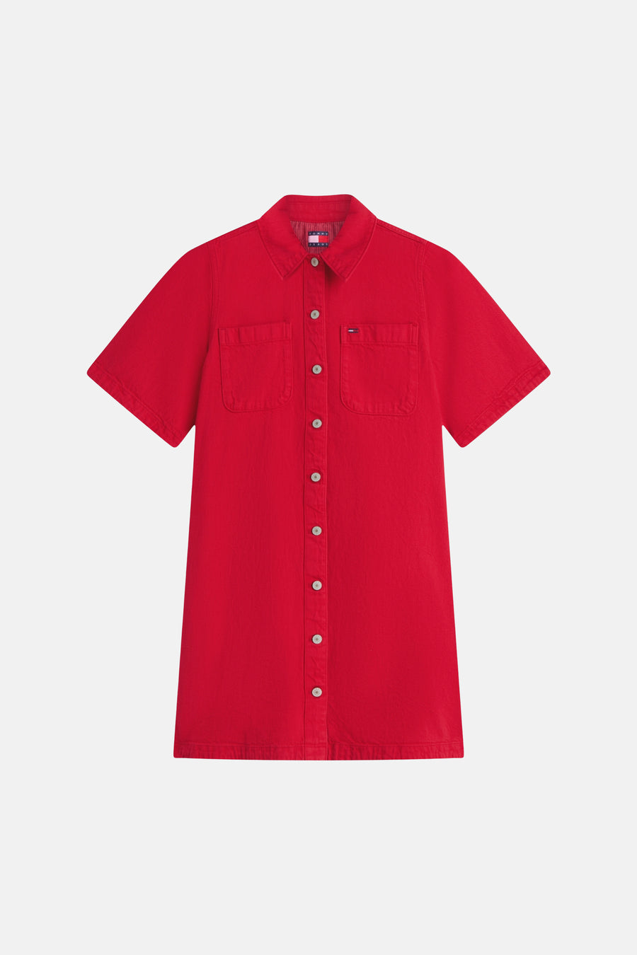 Robe à manches courtes - rouge