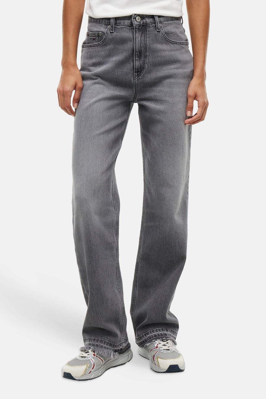 Jeans straight mid grey denim - TOMMY JEANS