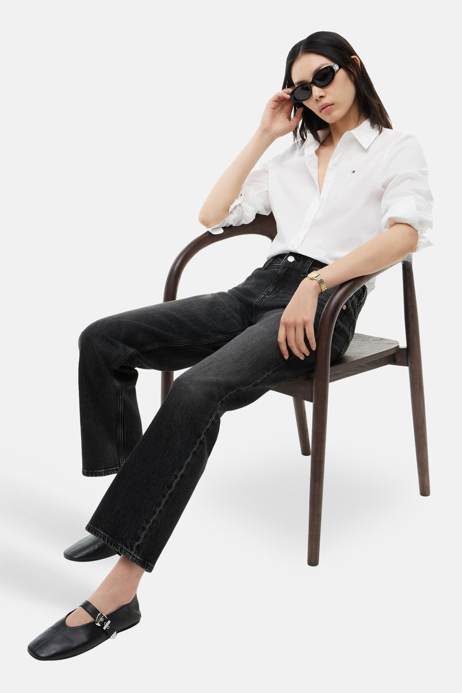 Jeans straight dark grey denim - TOMMY JEANS