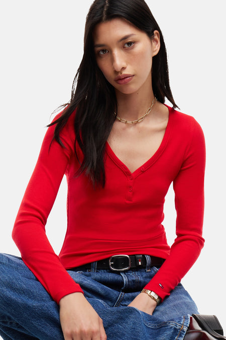 T-shirt à manches longues - rouge
