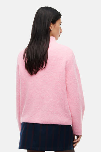Pull col O rose - TOMMY JEANS